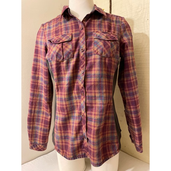 REI Tops - REI Womens Size Medium Plaid Flannel Shirt Long Sleeve Button Down Casual Top